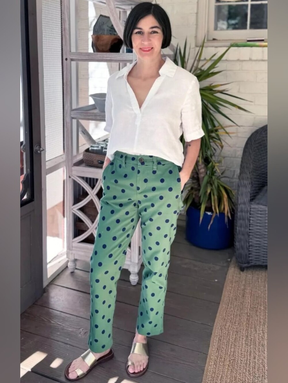 J. Crew High-Rise Girlfriend Chino Pants Sz 22